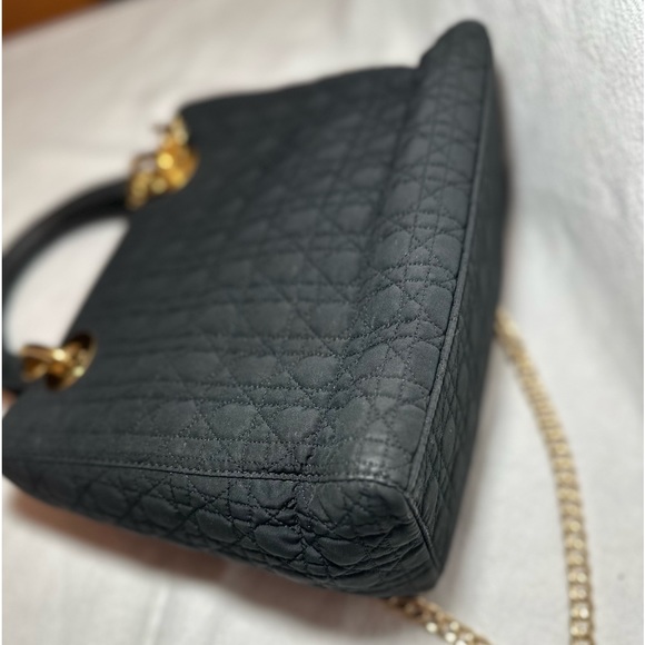 Lady Dior Cannage black nylon bag - Picture 6 of 14